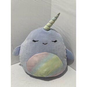 Squishmallows Naomi Narwhal 10" Super Soft Plush Stuffed Animal purple unicorn